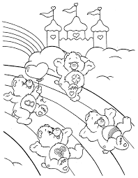 Carebear coloring pages coloring pages rainbow care bear coloring. Rainbow Slide Care Bears Coloring Pages Coloring Home
