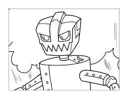 The collection is varied with different skill levels and. Printable Robot Coloring Sheets Novocom Top