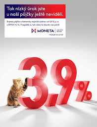 Moneta money bank se svou velikostí a působením řadí mezi přední poskytovatele finančních služeb v české republice. Moneta Money Bank Zlevnila Expres Pujcku Ziskat Ji Lze S Urokovou Sazbou Od 3 9 Procenta Rocne Finparada