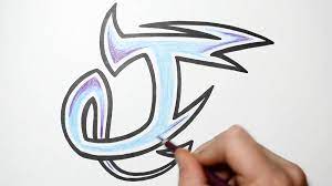 How To Draw Graffiti Characters - Letter J