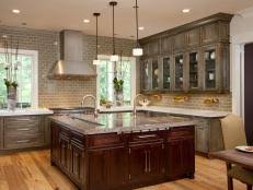 distressed kitchen cabinets: pictures