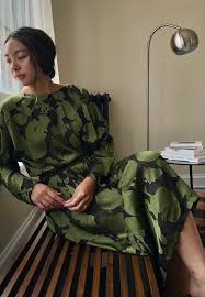 The Tomato Dress in Black + Green from @henrikvibskov