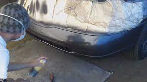Painting A Car Part Using Spray Cans Part 1 Base Coat Youtube