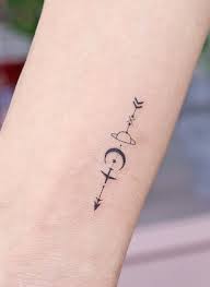 It represents all the 7 days from sunday to saturday and 6 planets with one moon. Arrow Tattoos Meanings Tattoo Designs Ideas