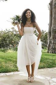 These Casual Beach Wedding Dresses Are Comfortable And Easy To Move Around In Casual Beach Wedding Dress Beach Wedding Dress Short Wedding Dress