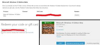 Click the redeem button beneath minecraft: Can T Reserve Copy Minecraft Bedrock Support Support Minecraft Forum Minecraft Forum