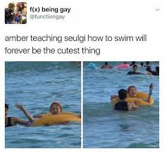 Awww I D Love If Amber Taught Me How To Swim Kpop Girl Bands Amber Liu Red Velvet