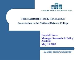 Ppt The Nairobi Stock Exchange Presentation To The