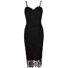 Honey Couture Black Thin Strap Lace Lover Midi Dress Cocktail Dress Lace Midi Bridesmaid Dress Strappy Midi Dress