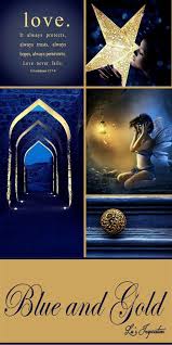 How powerful they are can be measured. Blue And Gold Color Collage Gold Color Palettes Mood Colors