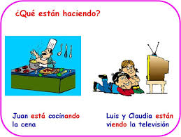 Presente Progresivo Estar Gerundio Spanish Projects Teaching Spanish Spanish Lessons