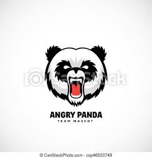 ✓ free for commercial use ✓ high quality images. Angry Panda Abstract Vector Team Mascot Label Or Logo Template Bear Face Icon Without Background Isolated Canstock