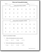 It uses a hundreds chart and classroom activities to ensure that students of all 5th grade lessons on prime and composite numbers are important because they better prepare students to tackle the fractions, factoring, and. Prime Numbers Worksheets