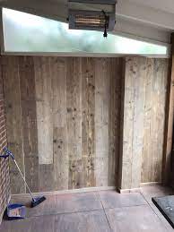 Steigerhouten Wandbekleding Van Oud Steigerhout Houten Wanden Houten Lambrisering Wanden