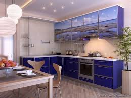 modern blue kitchen cabinets pictures