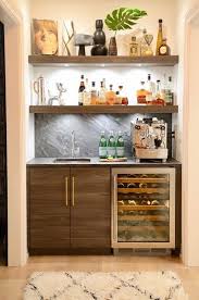 How To Create A Coffee Bar Anywhere In Your Home Home Bar Furniture Modern Home Bar Home Wet Bar