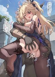 genshin impact, fischl (genshin impact), hilichurls (species), osanai  shiina, 1boy - R34 Vault