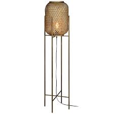Spotlight artwork in the entryway, create a cozy reading nook in bed or set your hallway aglow with modern wall sconces from cb2. Forty West Robert Antique Bronze Metal And Rattan Floor Lamp 99w36 Lamps Plus