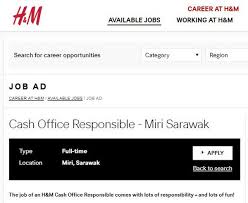 Male/female 2) steward/utility personnel/general helper. H M Fashion Is Opening In Miri City At Bintang Megamall Miri City Sharing
