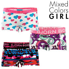 Die von seinem legendären tennistalent und seinem sportlichen können inspirierte unterwäsche björn borgs bietet eine farbenfrohe kollektion dar, die. 3 Er Pack Bjorn Borg Mini Shorts Girls Mix Shorts Damen Unterhosen Unterwasche Timarco De