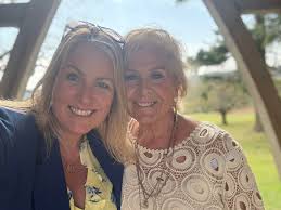 With mum in 1976, age 5, and at my brother's wedding not long before she  died, this May.