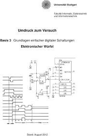 Umdruck Zum Versuch Basis 3 Grundlagen Einfacher Digitaler Schaltungen Elektronischer Wurfel Universitat Stuttgart Pdf Kostenfreier Download