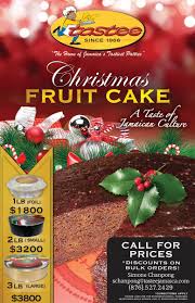 This cake has a very complex recipe and the fruit is soaked in wine months before christmas. Tastee Jamaica On Twitter It S Almost That Time Of Year And Our Scrumptious Fruit Cakes Are Ready For You Visit A Nearby Branch For Details On How To Purchase One Of These