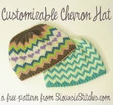 Free Chevron Hat Knitting Pattern Siouxsie Stitches Knitting Knitted Hats Hat Knitting Patterns