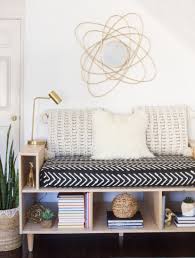 In my opinion, all outdoor beds should have the warmth of candles and the brightness of twinkling lights. Diy Plywood Mini Daybed Upcycle An Old Crib Mattress Erin Spain