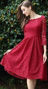 Edressit Long Sleeves Red Lace Cocktail Party Dress 26170217 Red Cocktail Dress Lace Dress Coctail Dresses