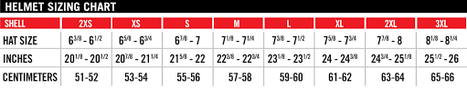 scott cycle helmet size chart tripodmarket com