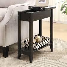 Convenience Concepts American Heritage Flip Top End Table Multiple Colors Walmart Com Wood End Tables Tall Side Table End Tables