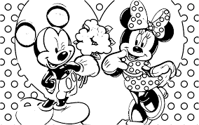 This section presents images of varying difficulty for printing, suitable for … Mickey And Minnie Mouse In Love Coloring Pages Coloring Home