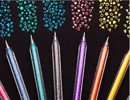 8 Colors Glitter Gel Pens Life Booster Shop Gel Pens Gel Pen Art Glitter Pens