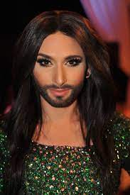 Bearded crossdresser