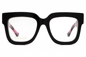 GUCCI Eyeglasses GG1549O 003 Black Pink glitter 2024