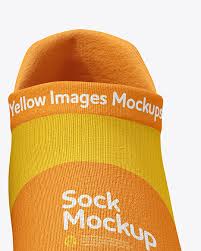 Download Short Toe Socks Mockup In Apparel Mockups On Yellow Images Object Mockups