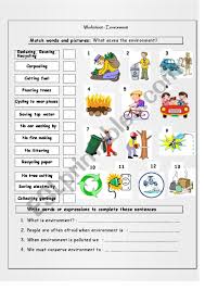 Maybe you would like to learn more about one of these? Environment Conservation Esl Worksheet By Nrichani