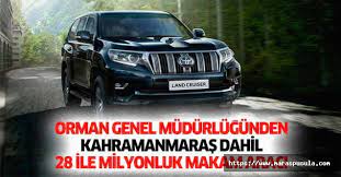 Orman genel müdürlüğü resmi twitter hesabıdır. Orman Genel Mudurlugunden Kahramanmaras Dahil 28 Ile Milyonluk Makam Araci