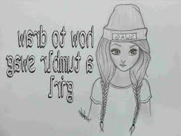 Find inspiration in your personality via freecreatives.com. Drawing Girl Drawing Ideas Easy Cute