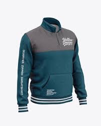 Download Zipped Sweatshirt Mockup In Apparel Mockups On Yellow Images Object Mockups Quarter Zip Sweatshirt Zip Sweatshirt Clothing Mockup