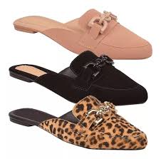 Kit 5 Pares Mule Sapatilha Sapato Feminina Atacado Sacoleira