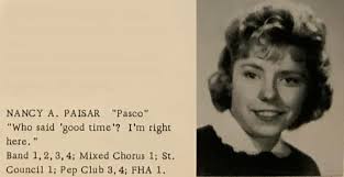 Nancy outside 110 Curzon crescent 1963