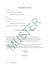Ob arbeitsvertrag, bürgschaftsvertrag, dienstwagenüberlassung, ratenzahlungsvereinbarung oder zeugnis: Https Www Arbeitsrechte De Wp Content Uploads Werkstundentenvertrag Muster Pdf