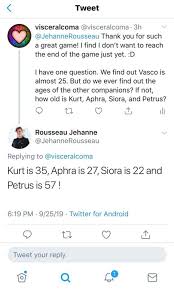 Vasco wasn't sure how to feel about de sardet a couple months into their voyage. Companion Ages Greedfall