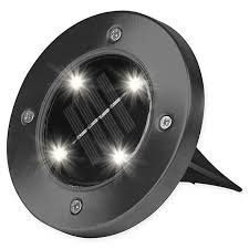 Bell Howell Solar Powered Led Disk Lights Set Of 4 Bed Bath Beyond