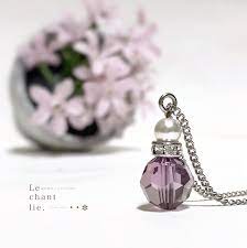 魔法の香水瓶ネックレス ミッドナイト ハンドメイド ネックレス 香水瓶