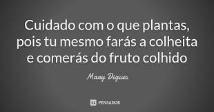 Cuidado Com O Que Plantas Pois Tu Mesmo Mary Digues