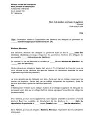 Maybe you would like to learn more about one of these? Lettre D Information De L Organisation Des Elections Des Delegues Du Personnel Par L Employeur Aux Organisations Syndicales Representatives Modele De Lettre Gratuit Exemple De Lettre Type Documentissime