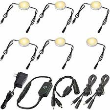 Best dimmable led under cabinet lighting. Lvyinyin Under Cabinet Lighting Dimmable Led Puck Lights Kit 120v Ac To 12v Dc For Sale Online Ebay